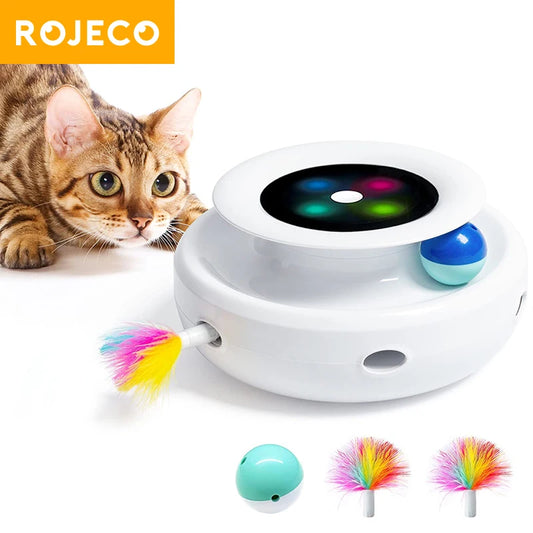 ROJECO 2 en 1 Jouets intelligents pour chat